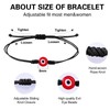 JUVJEW Red Evil Eye Anklet Bracelets for Women Black Rope
