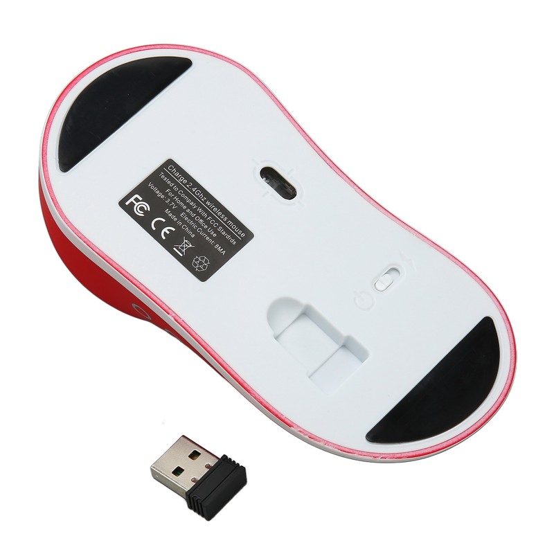 2.4G Shoe Wireless Mouse 1200DPI Slim Optical Portable Cute Ergonomic