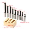 9Pcs Boring Bar Set 1/2" F1 Type High Speed Steel
