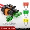 Nilight 6pcs Inline Fuse Holder 12AWG Waterproof ATC/ATO Blade Fuse