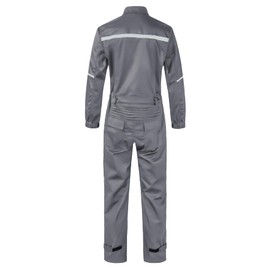 KTWOLEN Mens Workwear Coveralls Multi Pockets Work Suit Mechanic Overalls Jumpsuits Unisex Long Sleeve Garage Coverall, Grey, L