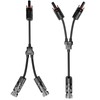 TOMSHIELE Solar Branch connectors，Solar Panel y Branch Connector，Solar Panel y Branch Connector (1Pair M/FF+F/MM, Y-Branch)