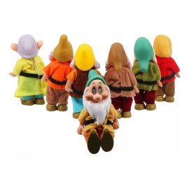 SJTR Enanos Blancanieves Set 7 Figuras 15 Cm Con Ropa De Tela