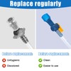 PEUTIER 9pcs Bite Valve Replacement for Camelbak, Blue Bladder Replacement