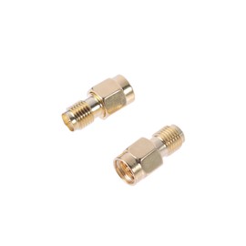 KOMBIUDA 2 Pcs Antenna Adapter SMA Adapter SMA Male Adapter Golden
