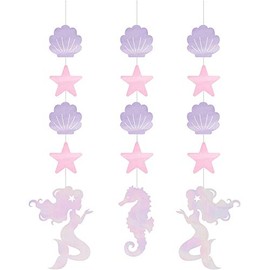 Creative Converting HANGING CUTOUTS, 0.03x5.9x22.5inc, Iridescent