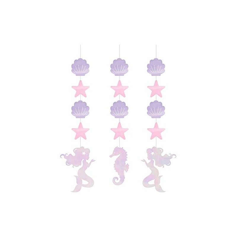 Creative Converting HANGING CUTOUTS, 0.03x5.9x22.5inc, Iridescent