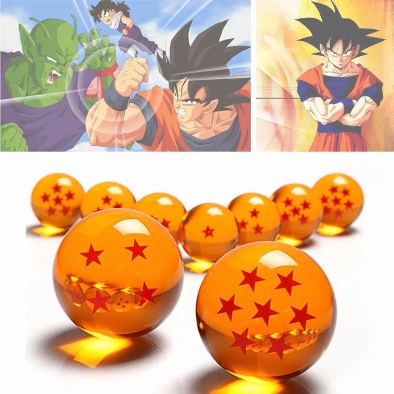 Dragon Esferas Del Dragón Acrílico Serigrafiada 7 Piezas Colección