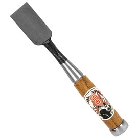 千吉銅賞 ノミ 追入のみ 刃巾30mm 木工用 鋼付 赤樫柄 奥行3×高さ22.5×幅3cm