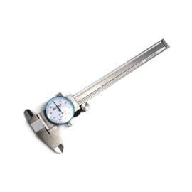 6" SAE Dial Calipers Accurate to 0.001" per 6" Hardened Stainless Steel for Inside, Outside, Step and Depth Measurements SAEDC-6
