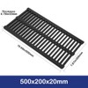 20 Inch Polymer Resin Trench Drain Grate, 7.87 Inch Wide