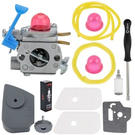 Hipa 128LD Carburetor for Husqvarn 128CD 128 LD 125L 128LDX 128L 128C 125R 128R 128RJ 125RJ Trimmer Edger Replace 545081848 C1Q-W40A with 530150253 530057846 Filter