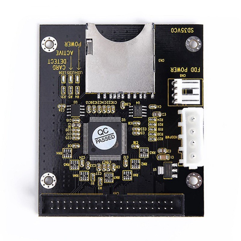 2X SD to 3.5 Inch IDE 40 Pin Converter Card