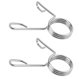 teashow 1 Pair Olympic Barbell Clips Spring Collars Steel Weightlifting Clamps for 50mm Barbells Dumbbells Quick Release Lock for Gym Home Workouts