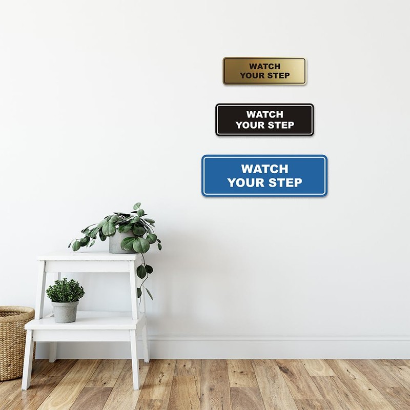 Signs ByLITA Standard Watch Your Step Sign (Red) - Large