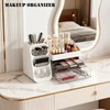 ShinyDew Bathroom Countertop Makeup Organizer with Brush Holder, Large Cosmetic