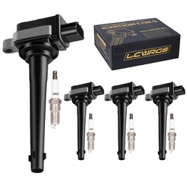 Set of 4 Ignition Coil Pack adn Spark Plugs Fits for 2007 2008 2009 Nissan Sentra 2.0 Spark Plugs Coils Replaces# UF591