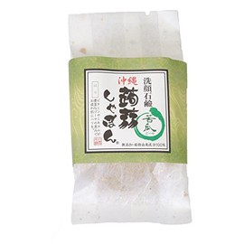 Konnyaku Shabon, Okinawa Konnyaku Shabon, Gold Bitter Melon, 2.8 oz (80 g), Soap, Facial Cleansing Soap, Formulated with Hyaluronic Acid (Additive-Free, Firm Glossy, Gold Foil & Bitter Melon Extract),