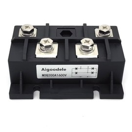 Aigoodele MDQ200A1600V Bridge Rectifier Diode 200Amp Single Phase Rectifier Bridge Module Electronic Components