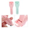 TOVINANNA 2pcs Eyelash Curlers Handle Eye Shapes Gentle Pads for