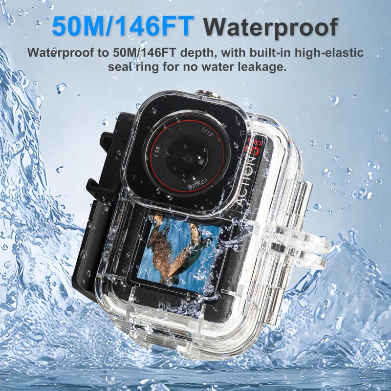 FitStill 50M/164FT Waterproof Case for DJI Osmo Action 5 Pro/Action