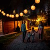 TIGOMOOV Lantern String Lights Plug in, Outdoor White Lights String