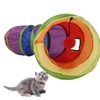 Pet Tunnel Iridescent Foldable Cat STunnel with Interactive Ball and