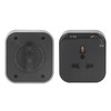 Square Track Adapter Surface Mounted Power Outlet Socket with Indicator