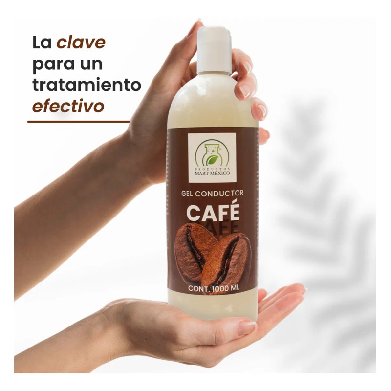 Gel Conductor 1 L con Extracto de Café para Aparatología