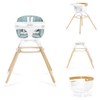 Evolur Ann Beechwood 4-in-1 Highchair | 360 Seat Rotation |