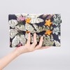 QTKJ Clutch Purses for Women, Envelope Package, Sequin Embroidered Flowers