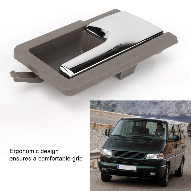 Auto Interior Door Handle Gray Base Plated Inside Pull Door