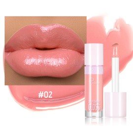 ZUK Plumping Lip Gloss, Hydrating Lip Gloss for Women Girls, Tinted Lip Gloss, Moisturizing, Fuller Looking Lips, Vegan & Cruelty-free