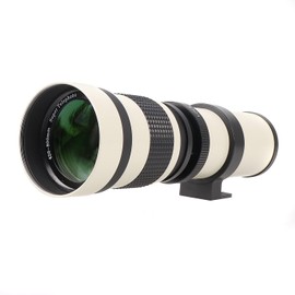 FOTGA 420-800 mm f/8.3 Super Telephoto Zoom Lens for Canon EOS DSLR Camera 7D 6D Mark II, 5D Mark IV, III, II 5D2 5D3 90D 80D 77D 70D 60D 750D 760D 800D 1200D 1300D 1500D (White)