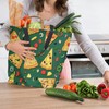 Muishi Pizza Canvas Tote Bag Large Women Casual Shoulder Bag