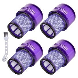 4 Pack Filters Replacement for Dyson V11 Cordless Vacuum, Dyson V11 Torque Drive, V11 Animal, V15 Detect, Compare to Part # 970013-02
