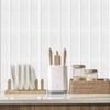 Decopus 3D Subway Tile Peel and Stick (Ceramic White Faux