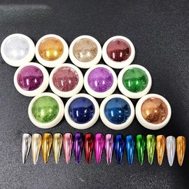 Professional Effect 0.2g with Sponge Applicator - Available in 15 Colors (LMJ01-LMJ02, MJ01-MJ13) for Long-Lasting Nails