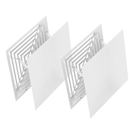 Outanaya 2pcs Wind Deflector Square Ceiling Central Air Conditioning Vent Cover for Comfortable Airflow Prevents Air Blowing Easy Installation Durable Material