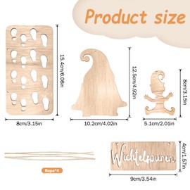 LXYYDS Gnome Stencil Footprints, Christmas Gnome Stencil, Gnome Door Accessories, Christmas Gnome Elf, Gnome Footprints, Christmas Gnome Accessories, for Floors, Windows, Wall Decoration