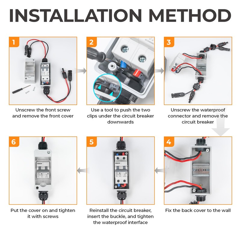 Pjerjzn Solar Panel Disconnect Switch 1000V 30A PV Disconnect Switch