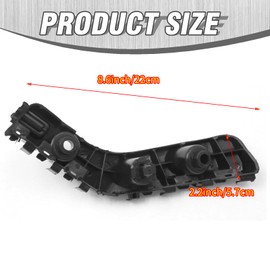 Hoypeyfiy 68144218AD 68144218AE Left and Right Front Bumper Mounting Support Bracket Replacement for Jeep Grand Cherokee 2014-2021 1 Pair Driver Passenger Side Bumper Support Rack