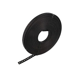 tecuro LBKVZ14 Perforated Tape Mounting Tape 14 mm x 10 m Roll - Steel, Plastic Coated