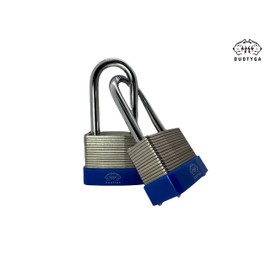 DuoTyga Laminated Combination Padlock, 3 Digit Combination Lock, 1-9/16”(40mm) Wide, Long Shackle Heavy Duty Padlocks for Gates, Toolbox, Case, Gym Locker, Sheds and Fences, Pack of 10