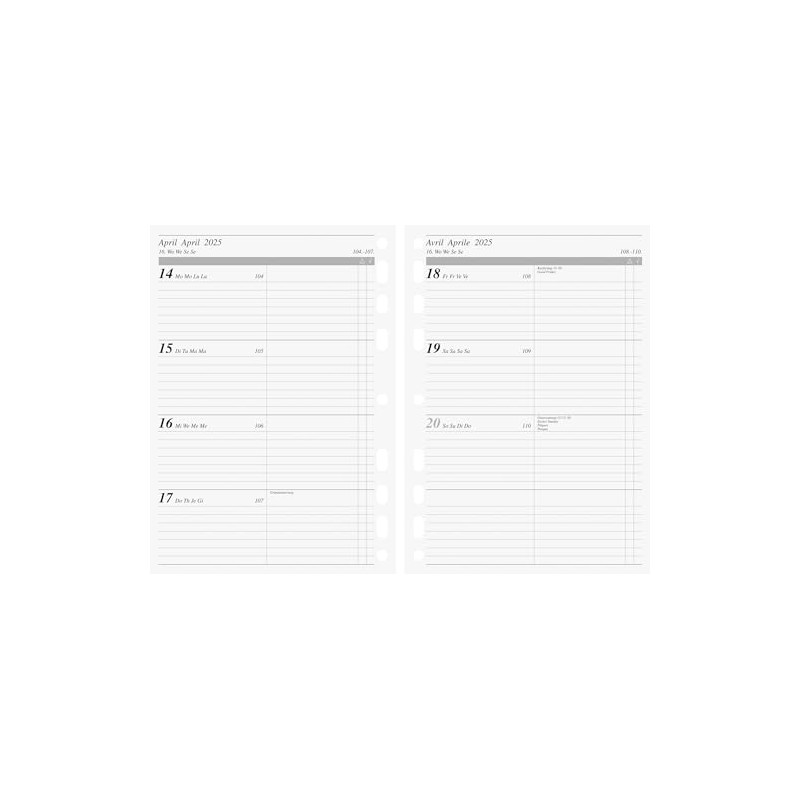 rido/idé Weekly Calendar Time Planner Work (2025), 2 Pages =