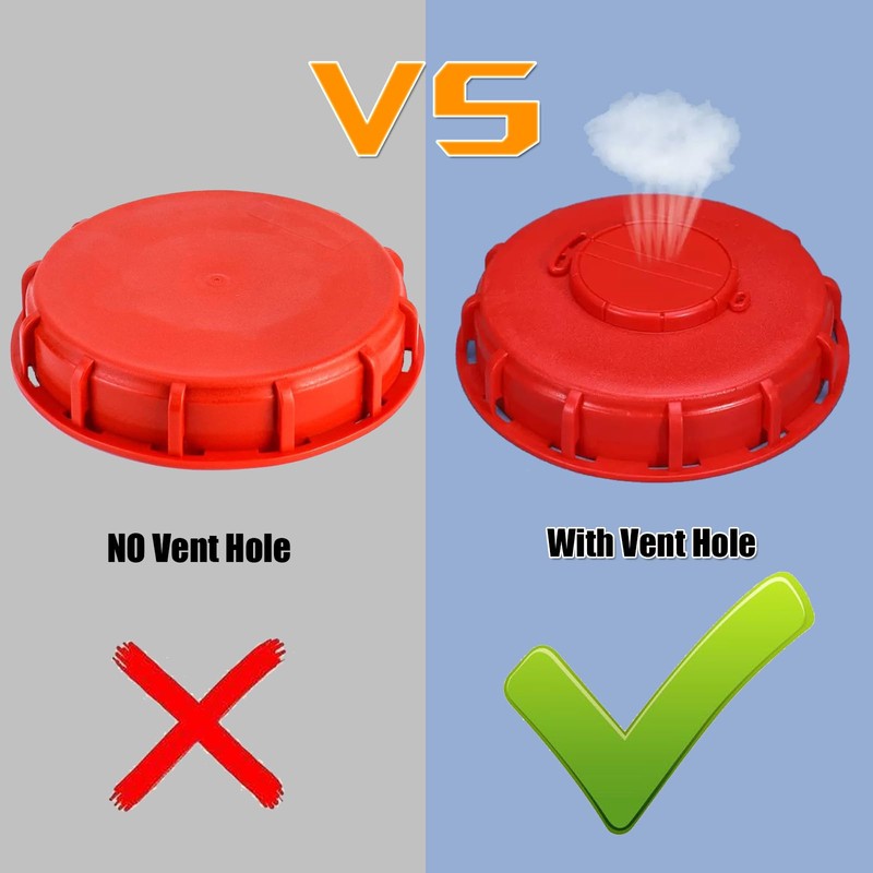 GEDEGOOK IBC Tank Cap, IBC Water Tank Vented Respirator Cover,