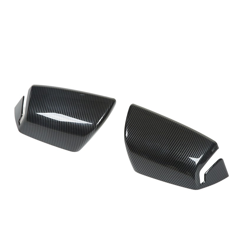 2pcs Side Mirror Cover Carbon Fiber Color Wing Mirror Cap