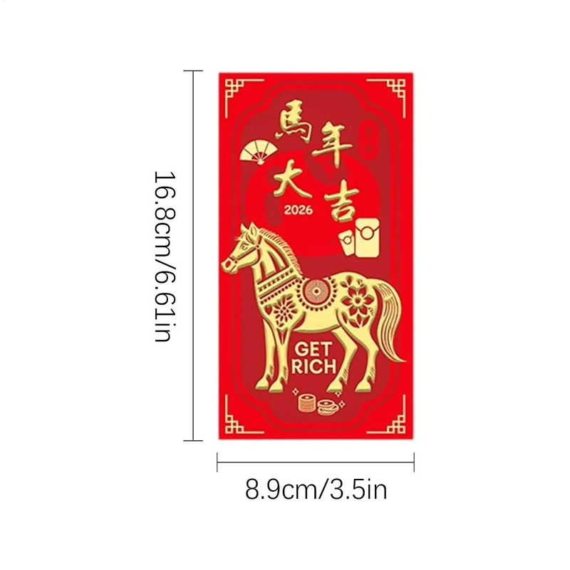 Chinese New Year Red Envelope, 2026 Year of the Horse