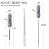 DELUX Microfiber Feather Duster Extendable Duster with 100 inches Extra