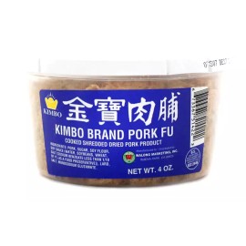 KIMBO Brand Pork Fu 4 oz ( Pack of 2 ) ~ Product of USA ~4/2026